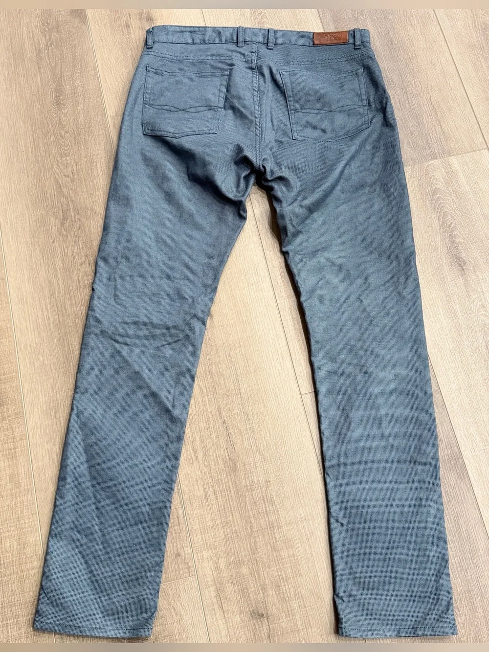 Rodd & Gunn Pants Men 34L (35x33) Gray Jeans Straight Fit Woven In Italy Cotton